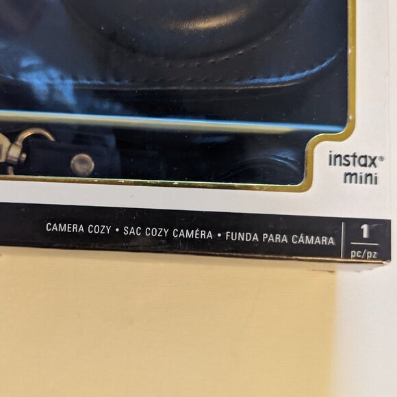NWT Heidi Swapp Instax Mini Camera Cozy Black Leather Photograph Summer Fujifilm - Picture 2 of 6